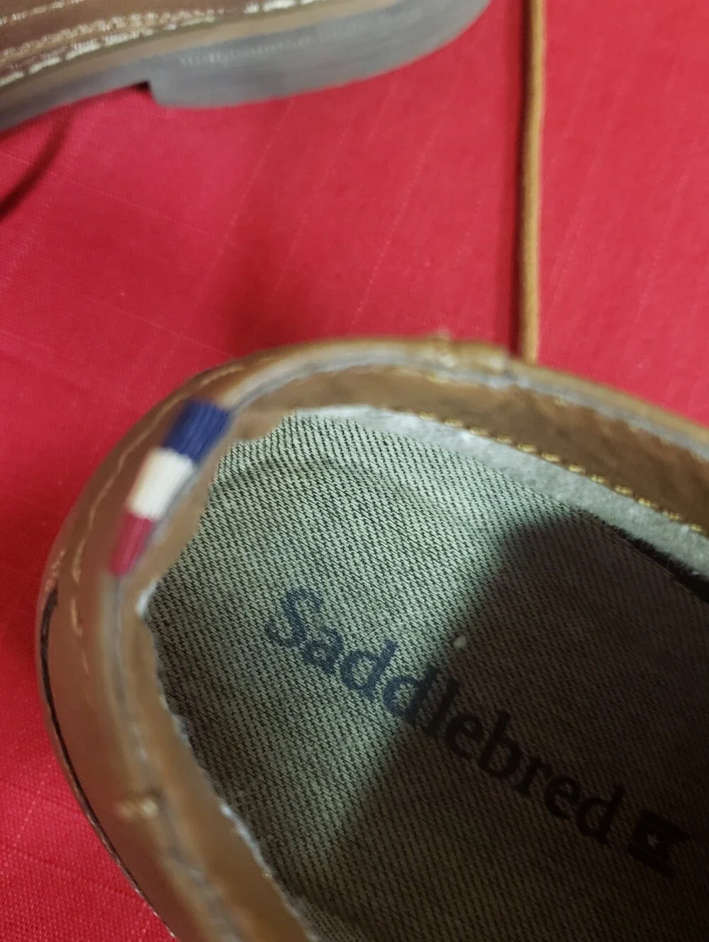 Mens Saddlebred Brown Oxford Style Lace Up Shoe 10.5